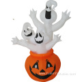 Halloween decoration inflatable white ghosts with pumpkin
